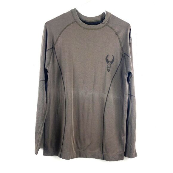 Badlands Women's XL Long Sleeve Crew Neck Latitude Baselayer Shirt Brown Hunting - Picture 1 of 10
